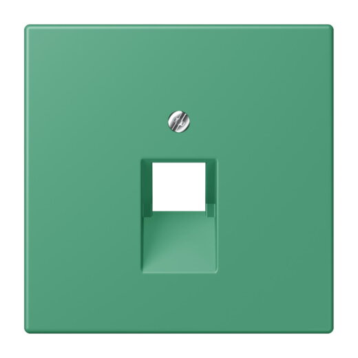 Jung Abdeckung für IAE/UAE-Anschlussdosen 1 x 8-polig, Thermoplast lackiert, Serie LS, vert 59 LC969-1UA250