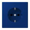 Jung SCHUKO Steckdose, 16 A 250 V ~, Schraubklemmen, Serie LS, bleu outremer foncé LC1521261