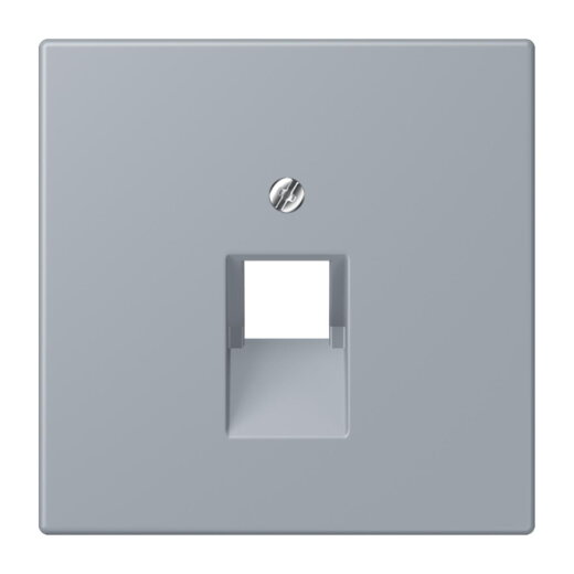 Jung Abdeckung für IAE/UAE-Anschlussdosen 1 x 8-polig, Thermoplast lackiert, Serie LS, gris clair 59 LC969-1UA257