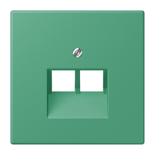 Jung Abdeckung für IAE/UAE-Anschlussdosen 2 x 8-polig, Thermoplast lackiert, Serie LS, vert 59 LC969-2UA250