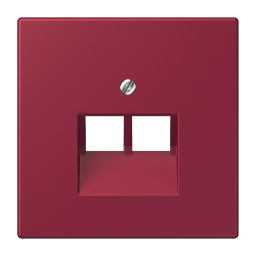 Jung Abdeckung für IAE/UAE-Anschlussdosen 2 x 8-polig, Thermoplast lackiert, Serie LS, le rubis LC969-2UA255