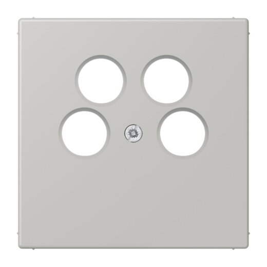 Jung Abdeckung für 4-Loch SAT-TV-Steckdose (Ankaro), Thermoplast, Serie LS, gris clair 31 LC990-4SAT2205