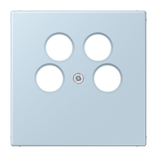 Jung Abdeckung für 4-Loch SAT-TV-Steckdose (Ankaro), Thermoplast, Serie LS, outremerclair LC990-4SAT2208