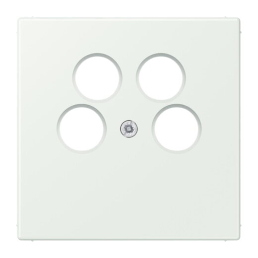 Jung Abdeckung für 4-Loch SAT-TV-Steckdose (Ankaro), Thermoplast, Serie LS, outremer gris LC990-4SAT2210