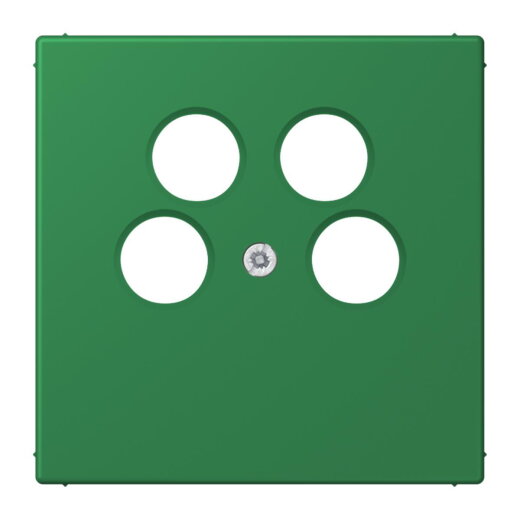 Jung Abdeckung für 4-Loch SAT-TV-Steckdose (Ankaro), Thermoplast, Serie LS, vert foncé LC990-4SAT2219