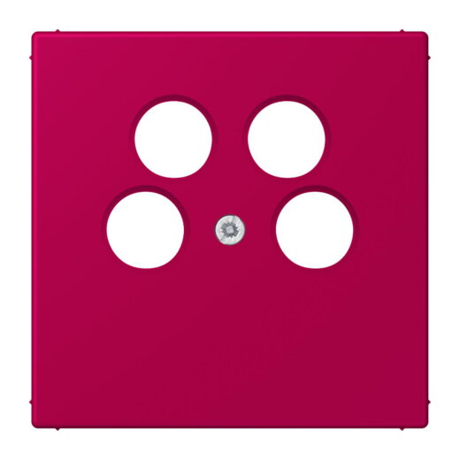 Jung Abdeckung für 4-Loch SAT-TV-Steckdose (Ankaro), Thermoplast, Serie LS, rouge rubia LC990-4SAT2230