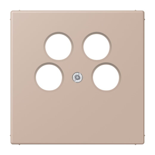 Jung Abdeckung für 4-Loch SAT-TV-Steckdose (Ankaro), Thermoplast, Serie LS, ombre br?lée claire LC990-4SAT2240