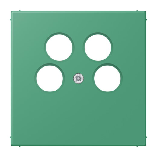 Jung Abdeckung für 4-Loch SAT-TV-Steckdose (Ankaro), Thermoplast, Serie LS, vert 59 LC990-4SAT2250