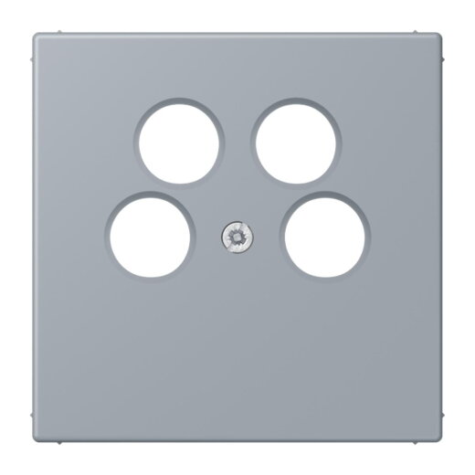 Jung Abdeckung für 4-Loch SAT-TV-Steckdose (Ankaro), Thermoplast, Serie LS, gris clair 59 LC990-4SAT2257