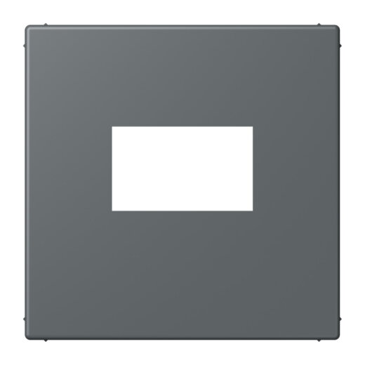 Jung Abdeckung für USB-Ladegerät, (gerastet), Serie LS, gris foncé 31 LC1969USB202