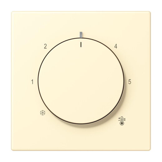 Jung Abdeckung für Raumtemperaturregler-Einsätze, Thermoplast lackiert, Serie LS, blanc LC1749BF201