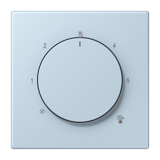 Jung Abdeckung für Raumtemperaturregler-Einsätze, Thermoplast lackiert, Serie LS, outremerclair LC1749BF208