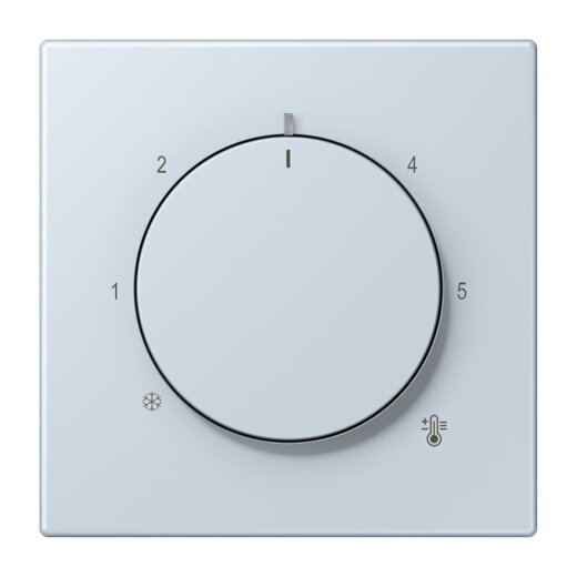 Jung Abdeckung für Raumtemperaturregler-Einsätze, Thermoplast lackiert, Serie LS, outremer pale LC1749BF209