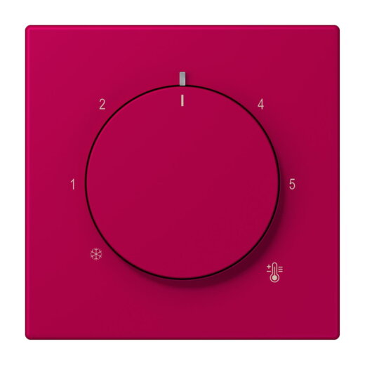 Jung Abdeckung für Raumtemperaturregler-Einsätze, Thermoplast lackiert, Serie LS, rouge rubia LC1749BF230