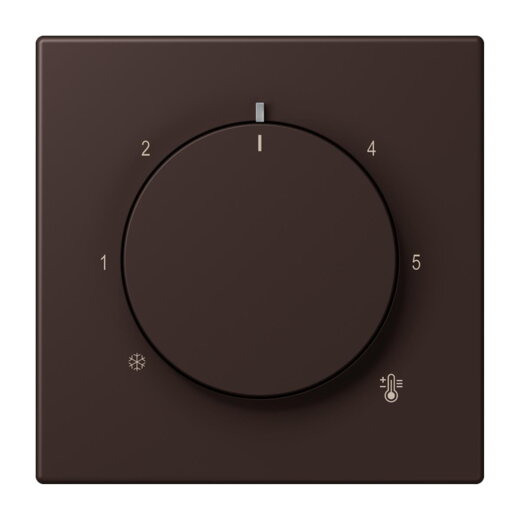 Jung Abdeckung für Raumtemperaturregler-Einsätze, Thermoplast lackiert, Serie LS, terre d?ombre br?lée 59 LC1749BF252