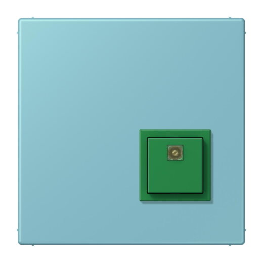 Jung Notrufsystem Abstelltaster, Serie LS, céruléen moyen NRSLC0834AT213