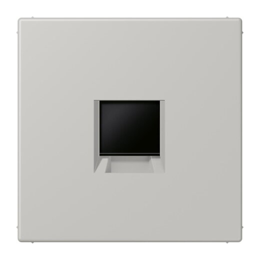 Jung Abdeckung (gerastet) für Modular-Jack-Steckbuchsen 1fach, Serie LS, gris clair 31 LC1969-1WE205