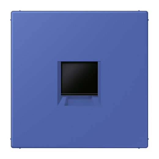 Jung Abdeckung (gerastet) für Modular-Jack-Steckbuchsen 1fach, Serie LS, bleu outremer 31 LC1969-1WE206