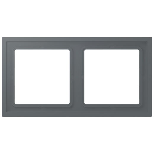 Jung Rahmen, 2-fach, LS ZERO, gris foncé 31 LCZ982BF202