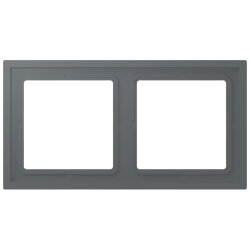 Jung Rahmen, 2-fach, LS ZERO, gris foncé 31...