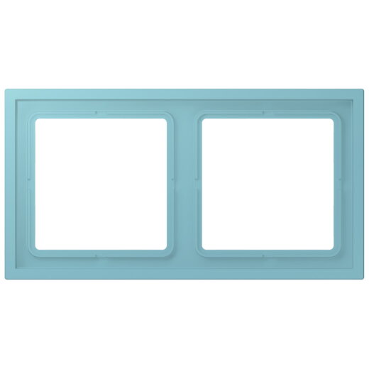 Jung Rahmen, 2-fach, LS ZERO, céruléen moyen LCZ982BF213