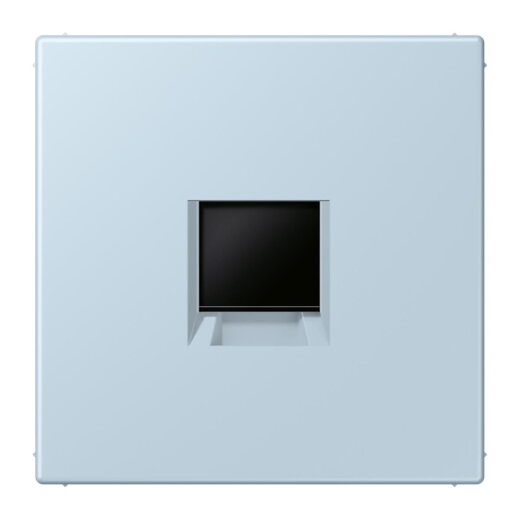 Jung Abdeckung (gerastet) für Modular-Jack-Steckbuchsen 1fach, Serie LS, outremerclair LC1969-1WE208