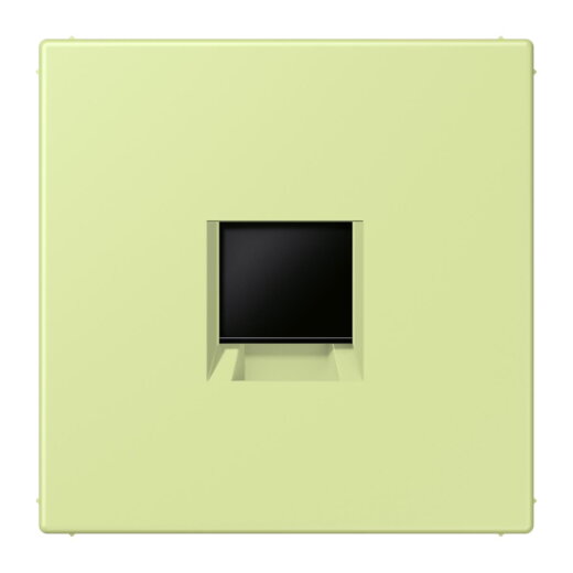 Jung Abdeckung (gerastet) für Modular-Jack-Steckbuchsen 1fach, Serie LS, vert jaune clair LC1969-1WE222