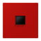 Jung Abdeckung (gerastet) für Modular-Jack-Steckbuchsen 1fach, Serie LS, rouge vermillon 31 LC1969-1WE227