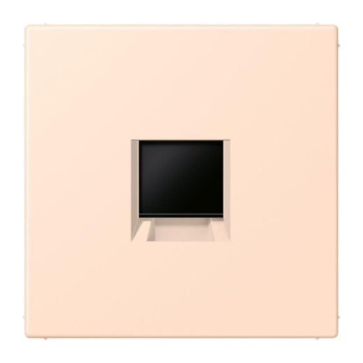 Jung Abdeckung (gerastet) für Modular-Jack-Steckbuchsen 1fach, Serie LS, rose pâle LC1969-1WE228