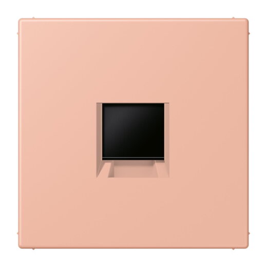 Jung Abdeckung (gerastet) für Modular-Jack-Steckbuchsen 1fach, Serie LS, rose clair LC1969-1WE231