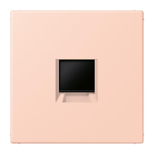 Jung Abdeckung (gerastet) für Modular-Jack-Steckbuchsen 1fach, Serie LS, locre rouge clair LC1969-1WE234