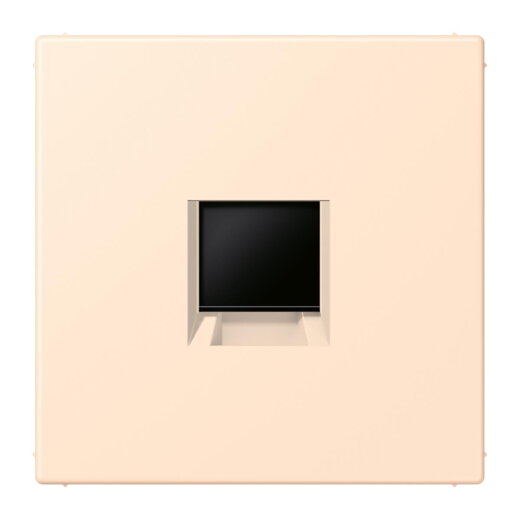 Jung Abdeckung (gerastet) für Modular-Jack-Steckbuchsen 1fach, Serie LS, terre sienne pâle LC1969-1WE238