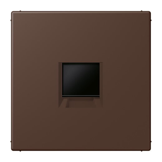 Jung Abdeckung (gerastet) für Modular-Jack-Steckbuchsen 1fach, Serie LS, terre dombre br?lée 3 LC1969-1WE239