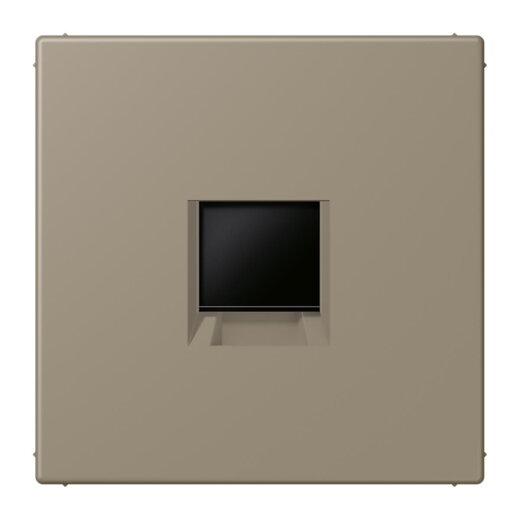 Jung Abdeckung (gerastet) für Modular-Jack-Steckbuchsen 1fach, Serie LS, ombre naturelle moyenn LC1969-1WE242