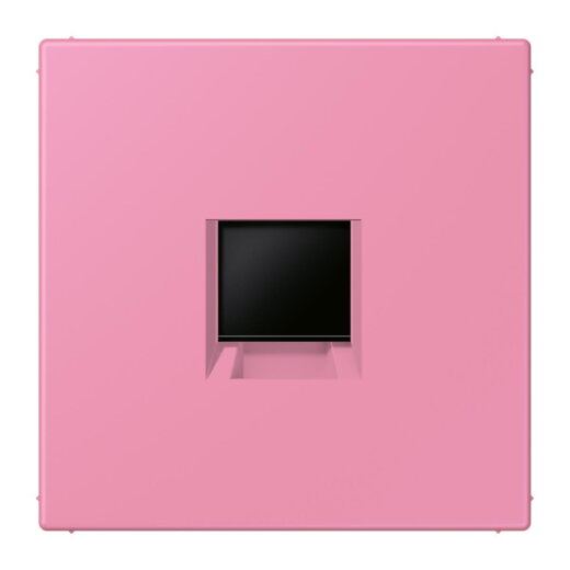Jung Abdeckung (gerastet) für Modular-Jack-Steckbuchsen 1fach, Serie LS, rose vif LC1969-1WE246