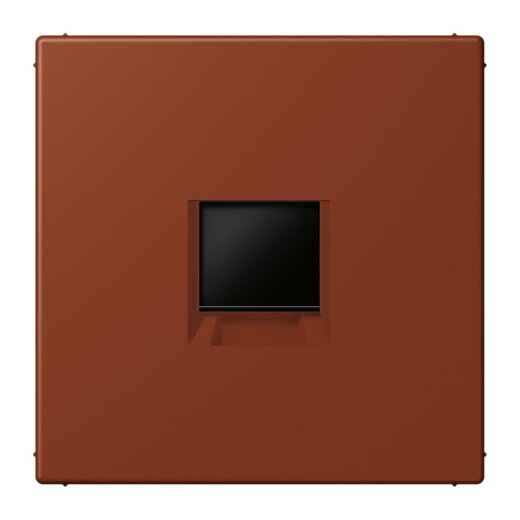 Jung Abdeckung (gerastet) für Modular-Jack-Steckbuchsen 1fach, Serie LS, terre sienne br?lée 59 LC1969-1WE247