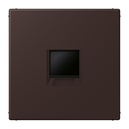 Jung Abdeckung (gerastet) für Modular-Jack-Steckbuchsen 1fach, Serie LS, terre d?ombre br?lée 5 LC1969-1WE252