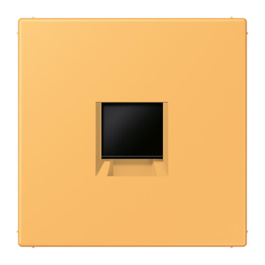 Jung Abdeckung (gerastet) für Modular-Jack-Steckbuchsen 1fach, Serie LS, ocre jaune clair LC1969-1WE254