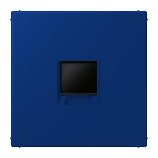 Jung Abdeckung (gerastet) für Modular-Jack-Steckbuchsen 1fach, Serie LS, bleu outremer foncé LC1969-1WE261