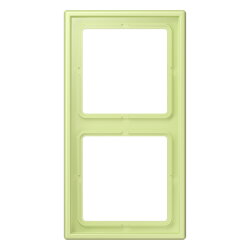 Jung Rahmen, 2-fach, LS 990, vert jaune clair LC982222
