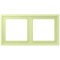 Jung Rahmen, 2-fach, LS ZERO, vert jaune clair LCZ982BF222