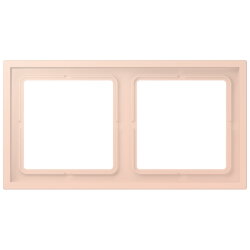 Jung Rahmen, 2-fach, LS ZERO, locre rouge clair...