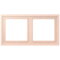Jung Rahmen, 2-fach, LS ZERO, locre rouge clair LCZ982BF234