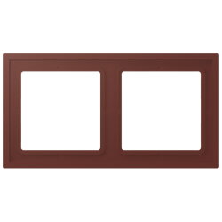 Jung Rahmen, 2-fach, LS ZERO, terre sienne...