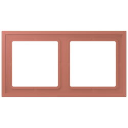 Jung Rahmen, 2-fach, LS ZERO, terre sienne brique...