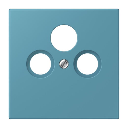 Jung Abdeckung für Universal-Sat/BK-Dosen, Thermoplast lackiert, Serie LS, céruléen vif LC990SAT212