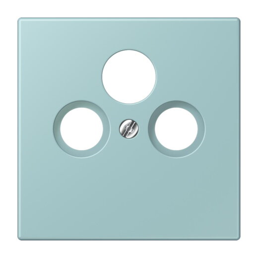 Jung Abdeckung für Universal-Sat/BK-Dosen, Thermoplast lackiert, Serie LS, céruléen clair LC990SAT214