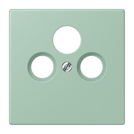 Jung Abdeckung für Universal-Sat/BK-Dosen, Thermoplast lackiert, Serie LS, vert anglais clair LC990SAT217