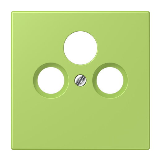 Jung Abdeckung für Universal-Sat/BK-Dosen, Thermoplast lackiert, Serie LS, vert clair LC990SAT221