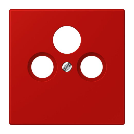 Jung Abdeckung für Universal-Sat/BK-Dosen, Thermoplast lackiert, Serie LS, rouge vermillon 31 LC990SAT227